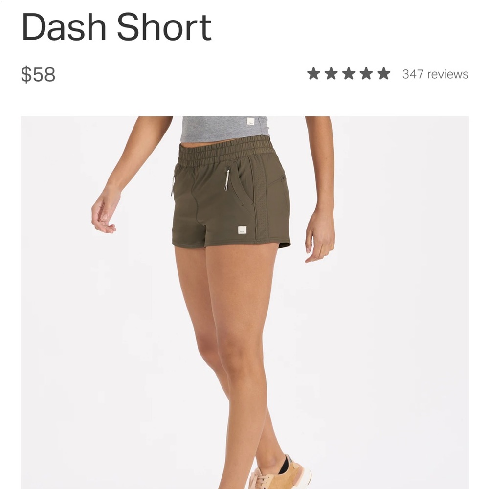 Womens Vuori Dash Short